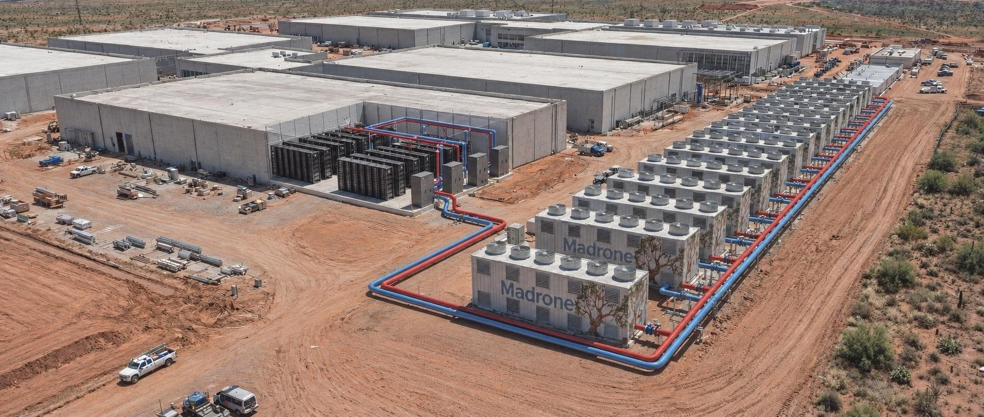 Madrone data center facility water cooling